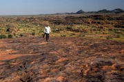2016 07 Suedafrika 057 Edy on the way on the Moon Rock