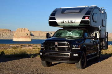 2017 10 USA 053 Cirrus truck camper Lone rock Lake Powell