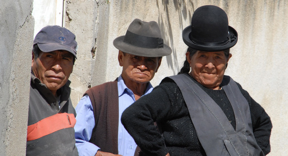Cholita - traditional dressed women in Bolivia